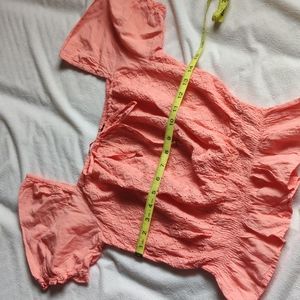 Coral Off Shoulder Blouse